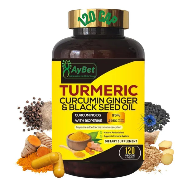 Aceite De Cúrcuma Con Jengibre Y Semillas Negras Suplemento Vegano