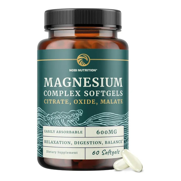 Capsulas De Magnesio Nobi Nutrition Para Calambres Y Sueno Reparador