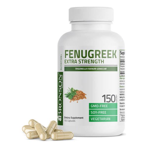 Capsulas Polvo Semillas De Fenogreco Extra Fuerte 150 Vegetariano