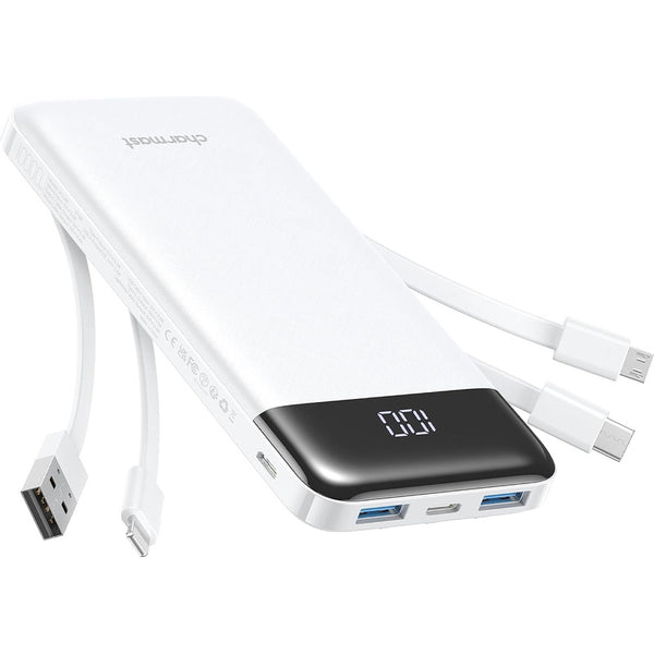 Cargador Portátil Inalámbrico Power Bank 10400mAh 15W Blanco