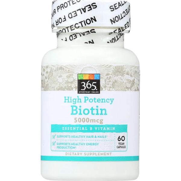 Capsulas De Biotina 5000mcg Cabello Saludable