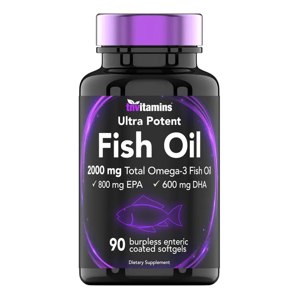 Aceite De Pescado Omega 3 2000 Mg 90 Cápsulas Blandas Sin Eructos