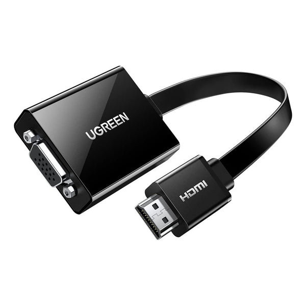 Adaptador Hdmi A Vga Video 1080p Con Audio Jack Convertidor Para Diversos Dispositivos