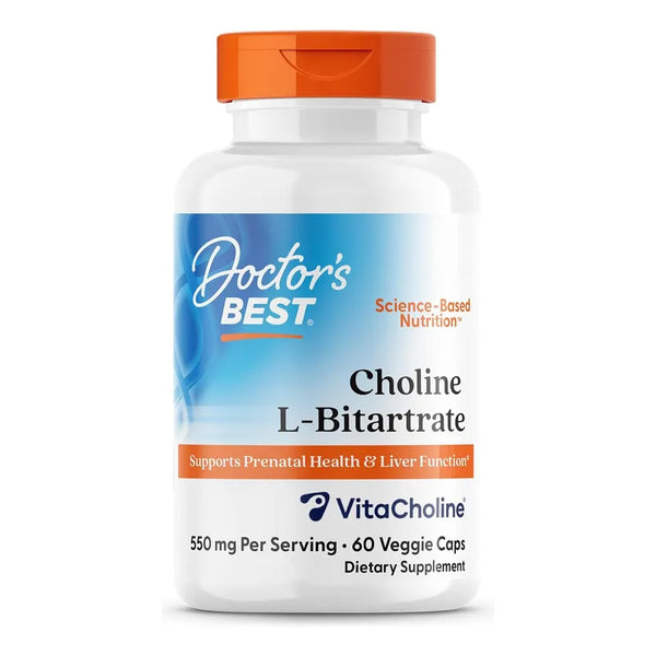 Bitartrato De Colina Vitacholine 550mg En Cápsulas Vegano Doctor's Best