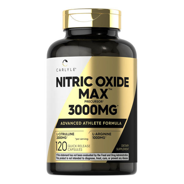 Oxido Nitrico Con Larginina Y Lcitrulina 3000 Mg 120 Capsulas Preentrenamiento