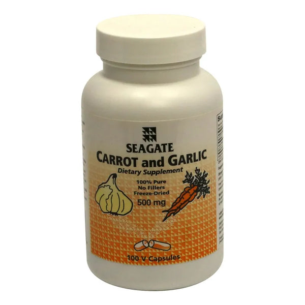 Capsulas De Zanahoria Y Ajo 500mg 100 Unidades Mejora Tu Salud