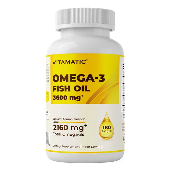 Aceite De Pescado Omega 3 Triple Fuerza 3600 Mg 180 Capsulas