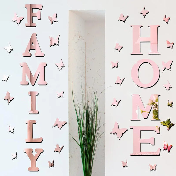 Pegatinas Decorativas Pared Acrilico Family Home Mural Decorativo
