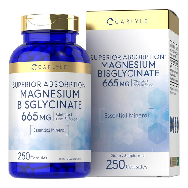 Bisglicinato De Magnesio Carlyle Forma Absorbible 665 Mg 250 Cápsulas