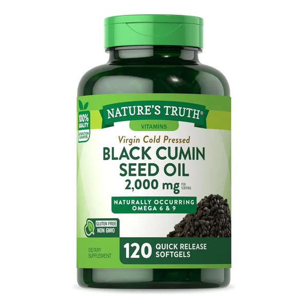 Capsulas De Aceite De Semilla Negra 2000 Mg 120 Unidad Salud Y Bienestar