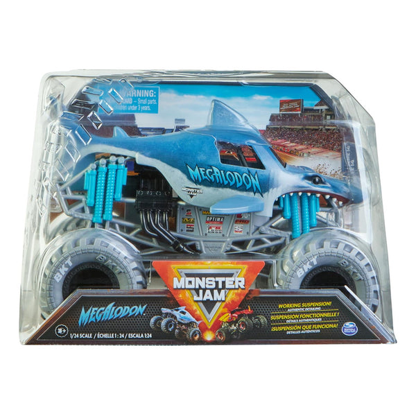 Monster Jam Megalodon Camión Monstruo Oficial Escala 1:24 Vehículo de Colección