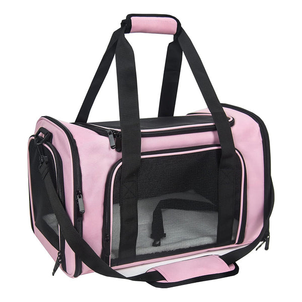 Transportador Portamascotas Plegable Para Perros Medianos Transporte Seguro
