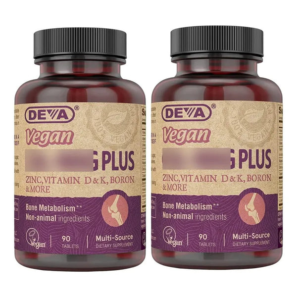 Calcio Magnesio Zinc Vitaminas Vegano Sin Gluten 180 Tabletas