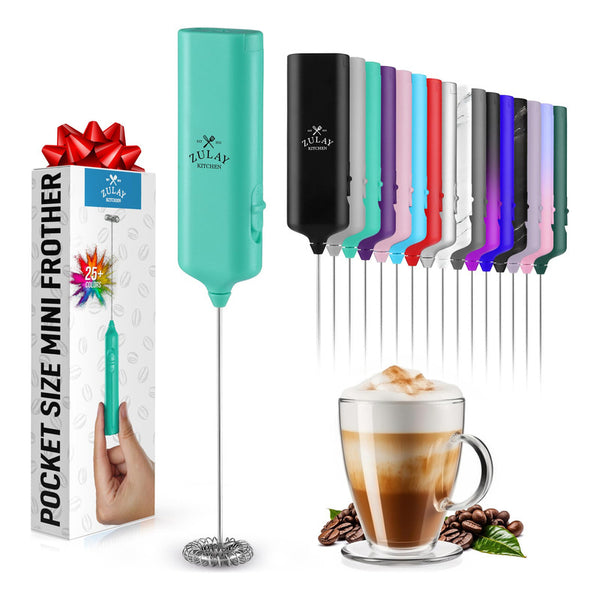 Zulay Mini & Mighty Milk Frother Dispositivo Portátil Para Café