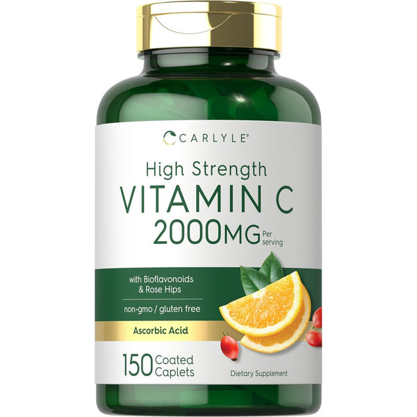 Vitamina C 2000mg Con Escaramujos Y Bioflavonoides Carlyle 150 Cap