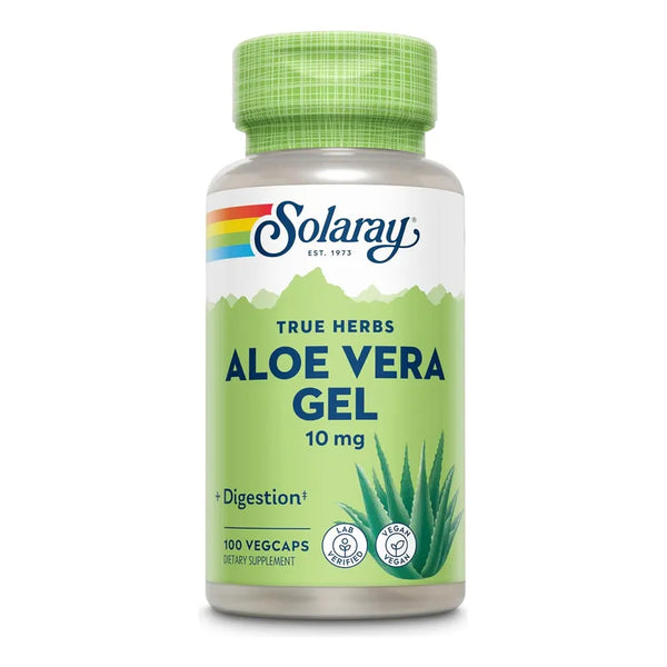 Aloe Vera Concentrado Solaray Gel Digestivo Y Antioxidante 100 Caps