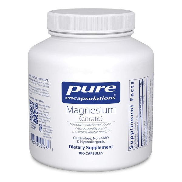 Citrato De Magnesio Suplemento Hipoalergenico 180 Capsulas Somos Importaciones