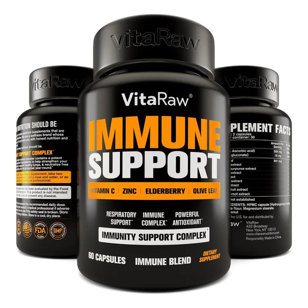 Capsulas De Bayas De Sauco Zinc Y Vitamina C Refuerzo Inmunologico