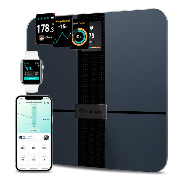 Bascula Inteligente Etekcity Para Composicion Corporal Y Monitoreo De Salud Domestico