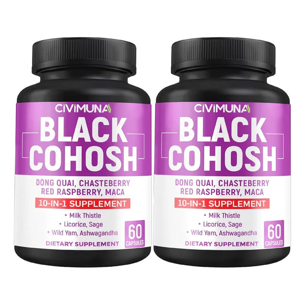 Capsulas Cohosh Negro 6650mg Suplemento Para Bienestar Femenino