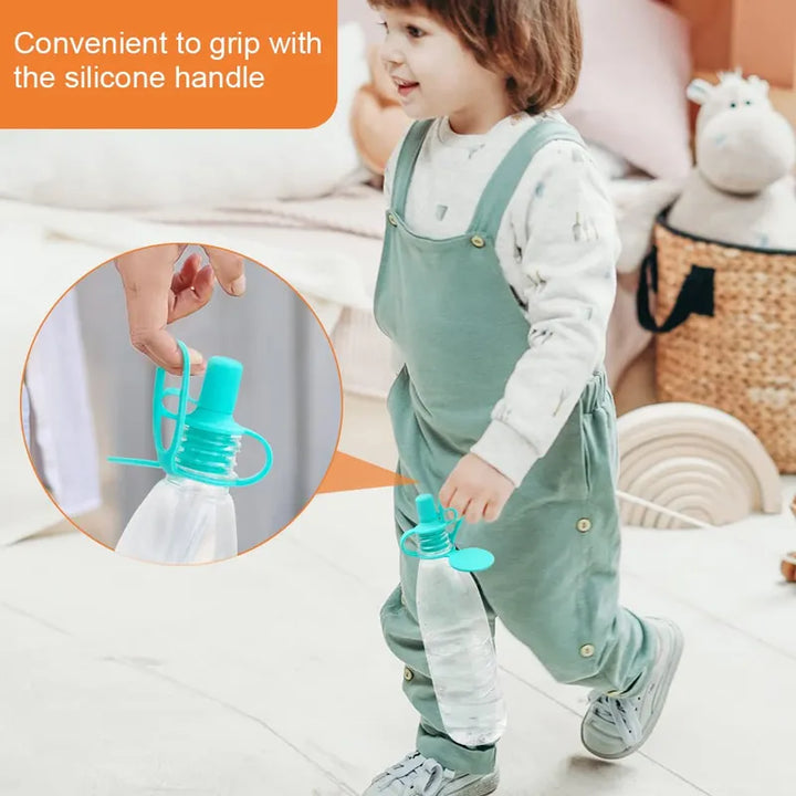 Tapa De Botella De Agua Para Bebés Adaptador Silicona Boquil - Imagen 2