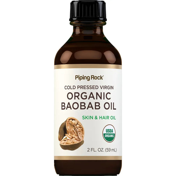 Aceite De Baobab Orgánico Virgen 60ml Hidratación Natural Para Piel Y Cabello