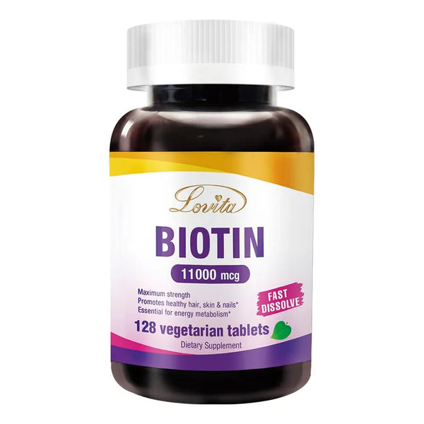 Biotina 11000 Mcg Formula Potente Vitaminas Para Cabello Piel Uñas