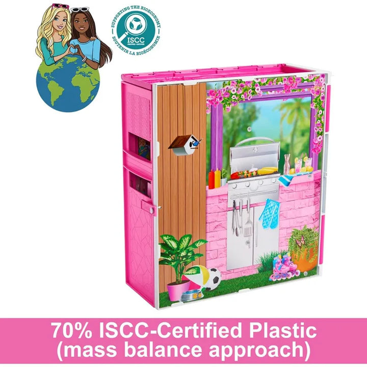 Barbie Juego De Casa De Muñecas Casa De Escapada Con 4 Areas - Imagen 5