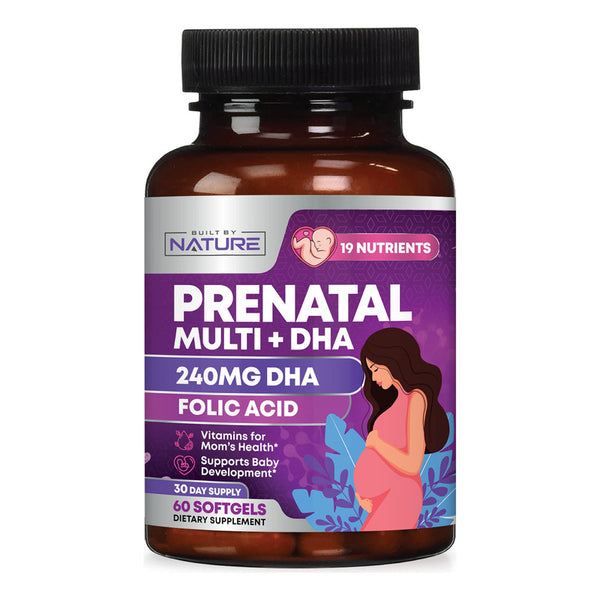 Vitaminas Prenatales Dha Acido Folico Suplemento Para Mujer