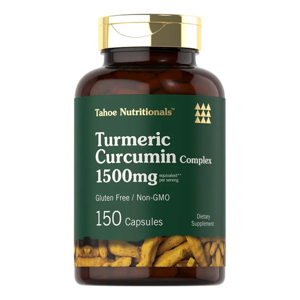 Capsulas De Curcuma 1500 Mg Con Pimienta Negra Suplemento Natural