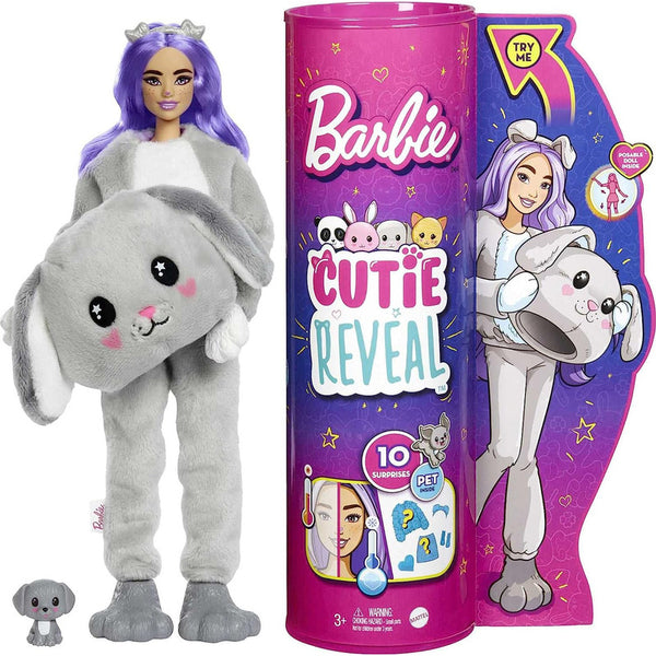 Barbie Cutie Reveal Muñeca Con Disfraz De Peluche Y 10 Sorpresas Para Niños