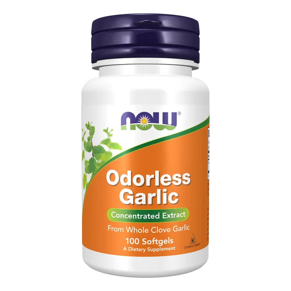 Ajo Inodoro Concentrado Now 100 Capsulas Blandas Saludable Natural
