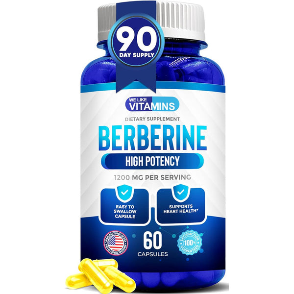 Berberina 1200 Mg Cardio Inmune Veg 180 Caps Alta Calidad