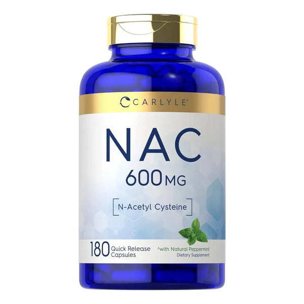 Carlyle Nacetil Cisteína 600 Mg Suplemento Con Menta 180 Caps Apoyo Diario