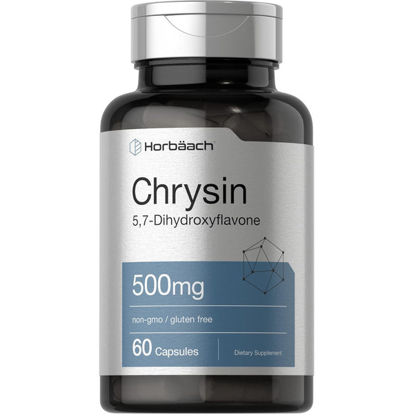 Cápsulas De Crisina 500 Mg Horbaäach Enriquecidas Con Extracto De Flor