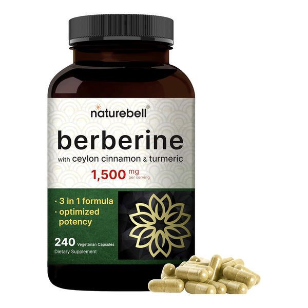 Berberina Plus 1500mg Canela Naturebell Suplemento Saludable