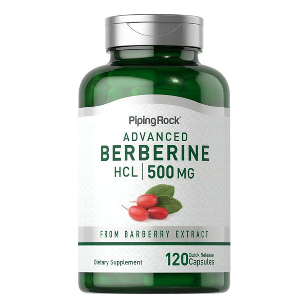 Berberina Hcl 500mg Extracto De Agracejo 120 Capsulas