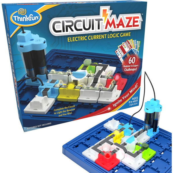 Juego de Lógica ThinkFun Circuit Maze STEM Para Niños Mayores De 8 Años