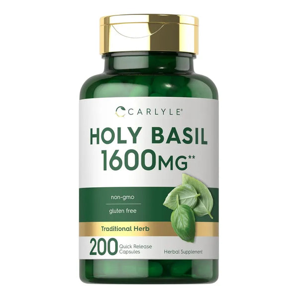 Capsulas Albahaca Sagrada 1600 Mg 200 Unidades Extracto Hoja