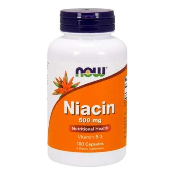 Niacina Vitamina B3 Energía Natural 500 Mg 100 Cápsulas