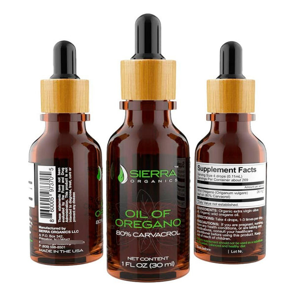 Aceite Oregano Organico Super Strength Carvacrol Apoyo Inmune