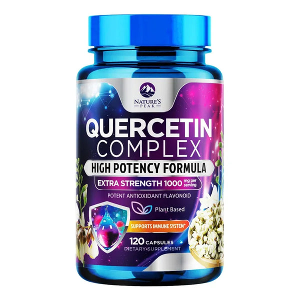 Capsulas De Quercetina 500 Mg Bioflavonoides Para Salud Inmunologica Y Respiratoria