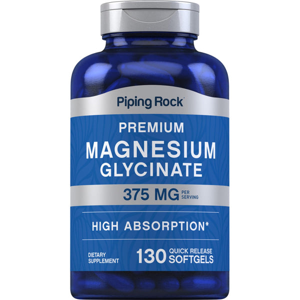 Glicinato De Magnesio 375 Mg 130 Unidades Premium Alta Absorción