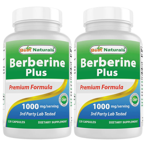 Berberina Plus 1000 Mg Apoyo Cardiovascular Y Digestivo 240 Caps