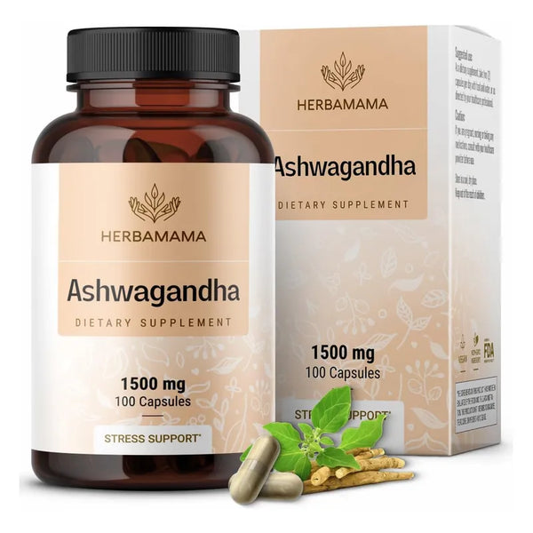 Capsulas De Ashwagandha 1500 Mg Para Estrés Y Sueño