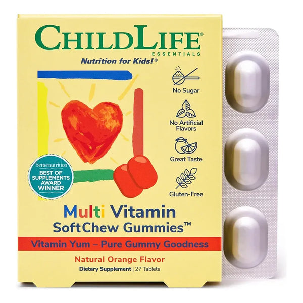 Gomitas Multivitaminicas Childlife Essentials Softchew Para Niños Sin Azucar