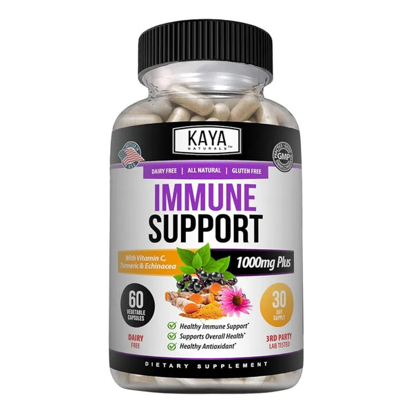 Baya Saúco Zinc Vitamina C Probióticos Cúrcuma 1000mg Cápsulas