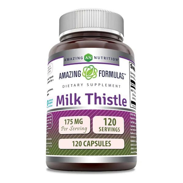Capsulas De Cardo Mariano 175 Mg Suplemento Natural Efectivo 120 Unidades