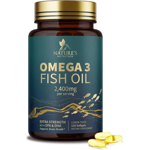 Aceite De Pescado Omega 3 Triple Fuerza 2400 Mg Cápsulas Blandas