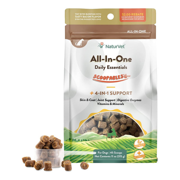 Multivitamínico Todo En Uno Para Perros NaturVet Apoyo Articular Y Digestión